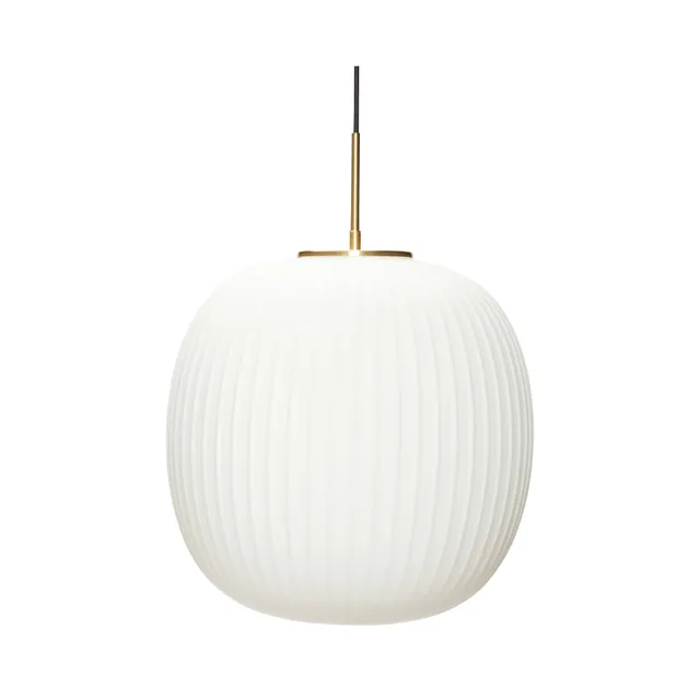 Bambua Serene lampadario vetro bianco Ø42