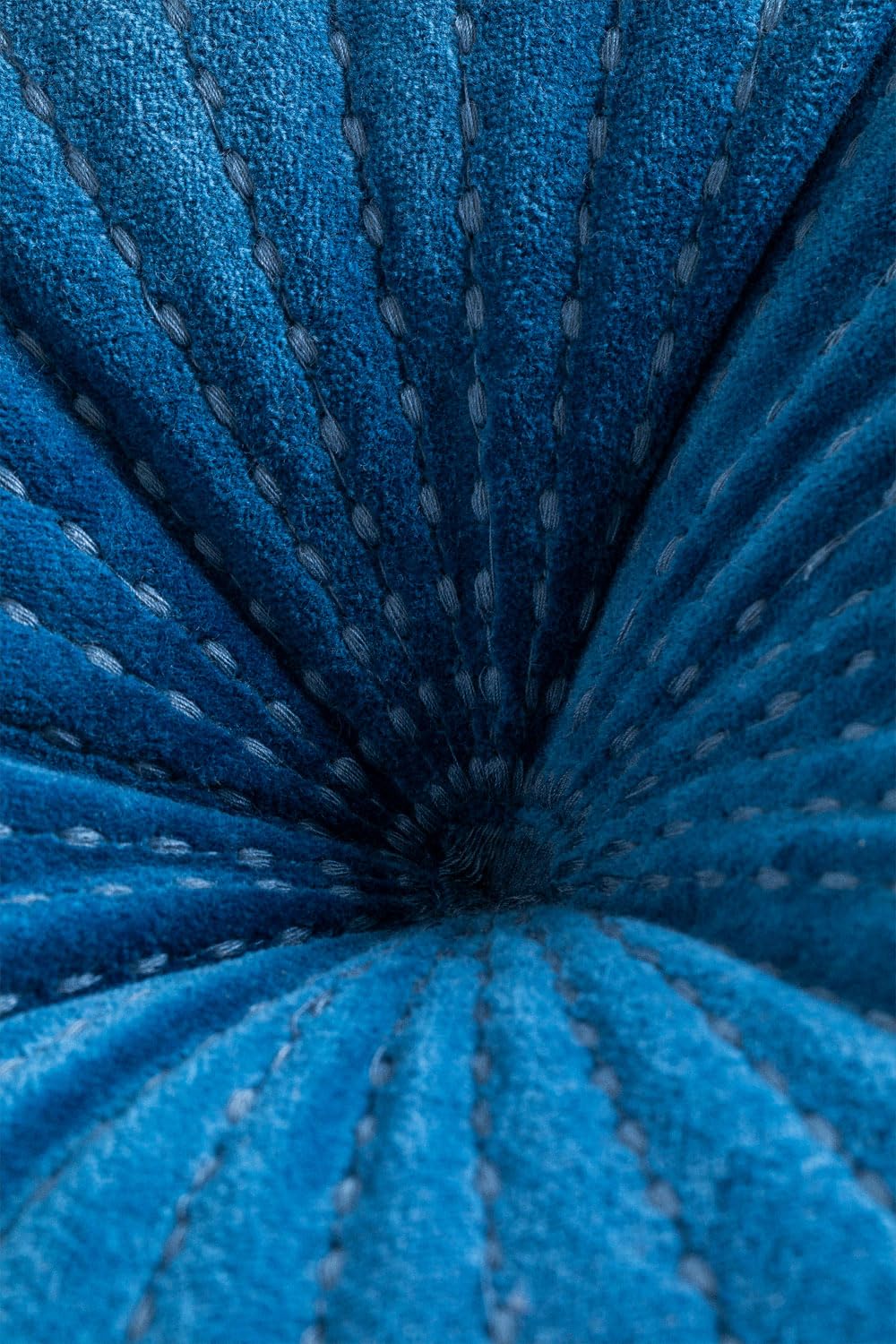 Sklum Rani Blu cuscino rotondo in velluto Ø41 cm