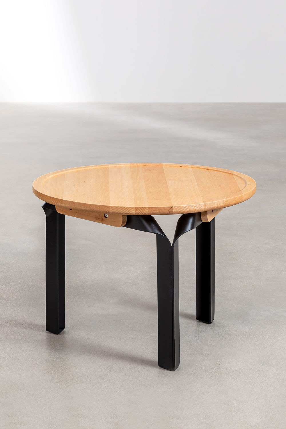 Sklum Almuh tavolo basso rotondo nero Ø68 cm