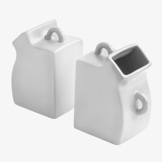 Sklum Junter set 2 fermalibri ceramica vaso con manici