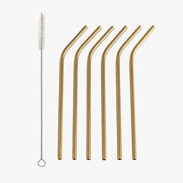 Sklum Kürv Metal cannucce inox opache 6 pz Ø 0,6 cm