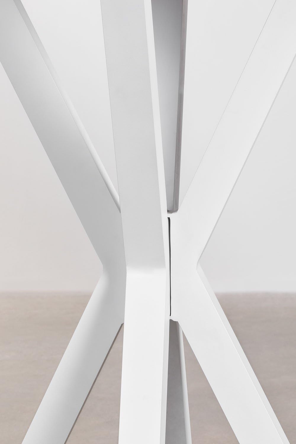 Sklum Archer tavolo bar alto tondo bianco Ø70 cm legno