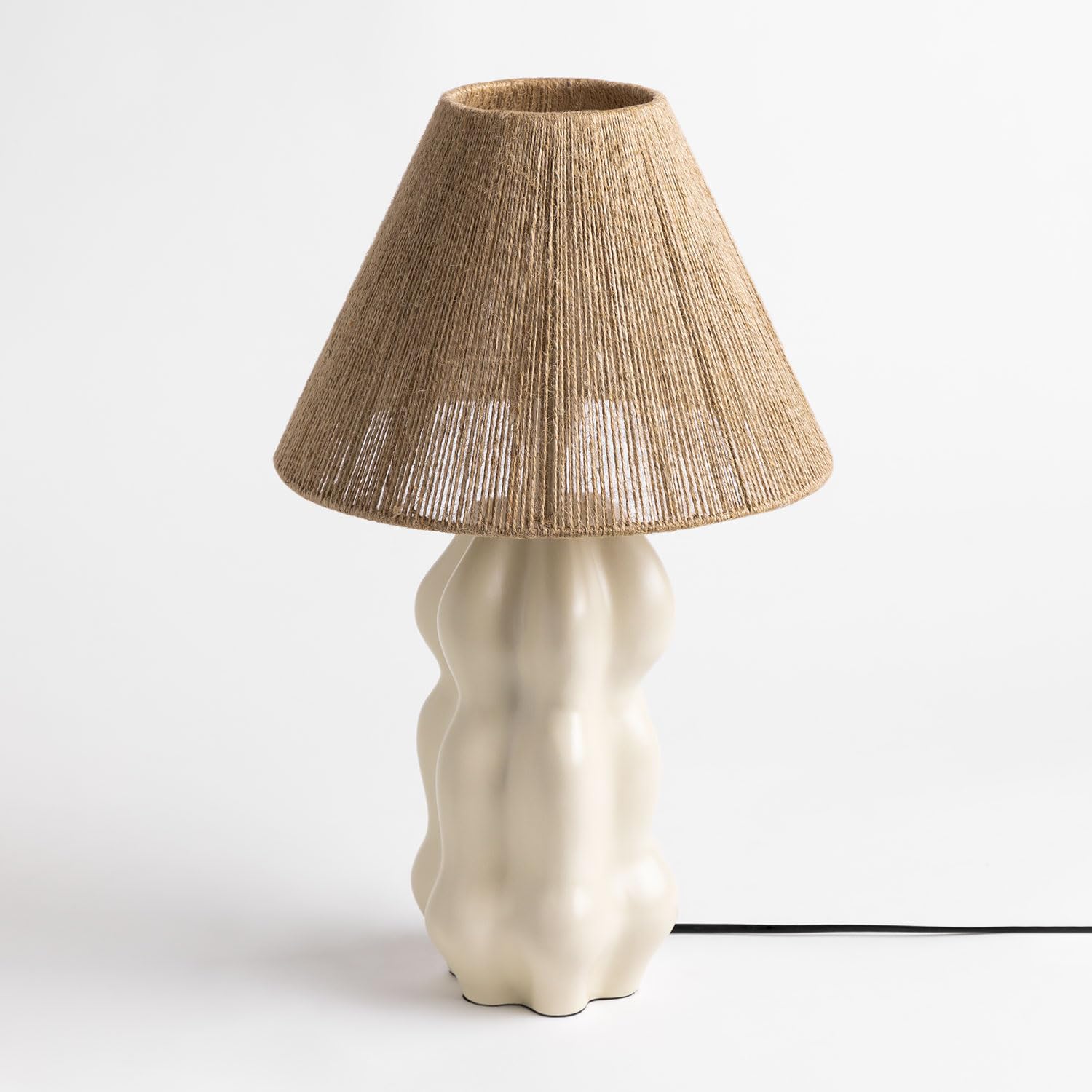 Sklum Raiman Beige Crema lampada da tavolo ceramica