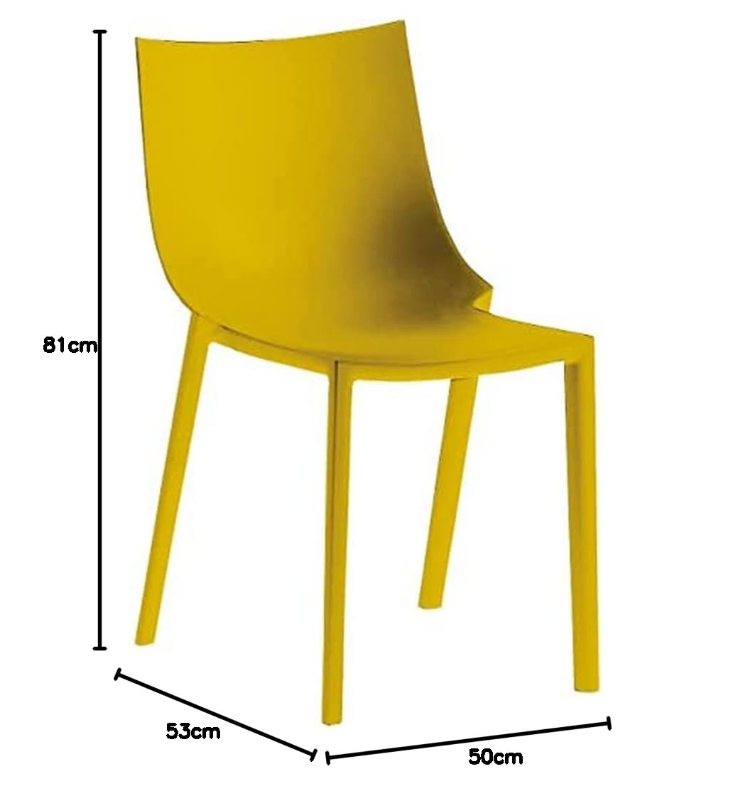Driade Bo sedia polipropilene giallo senape