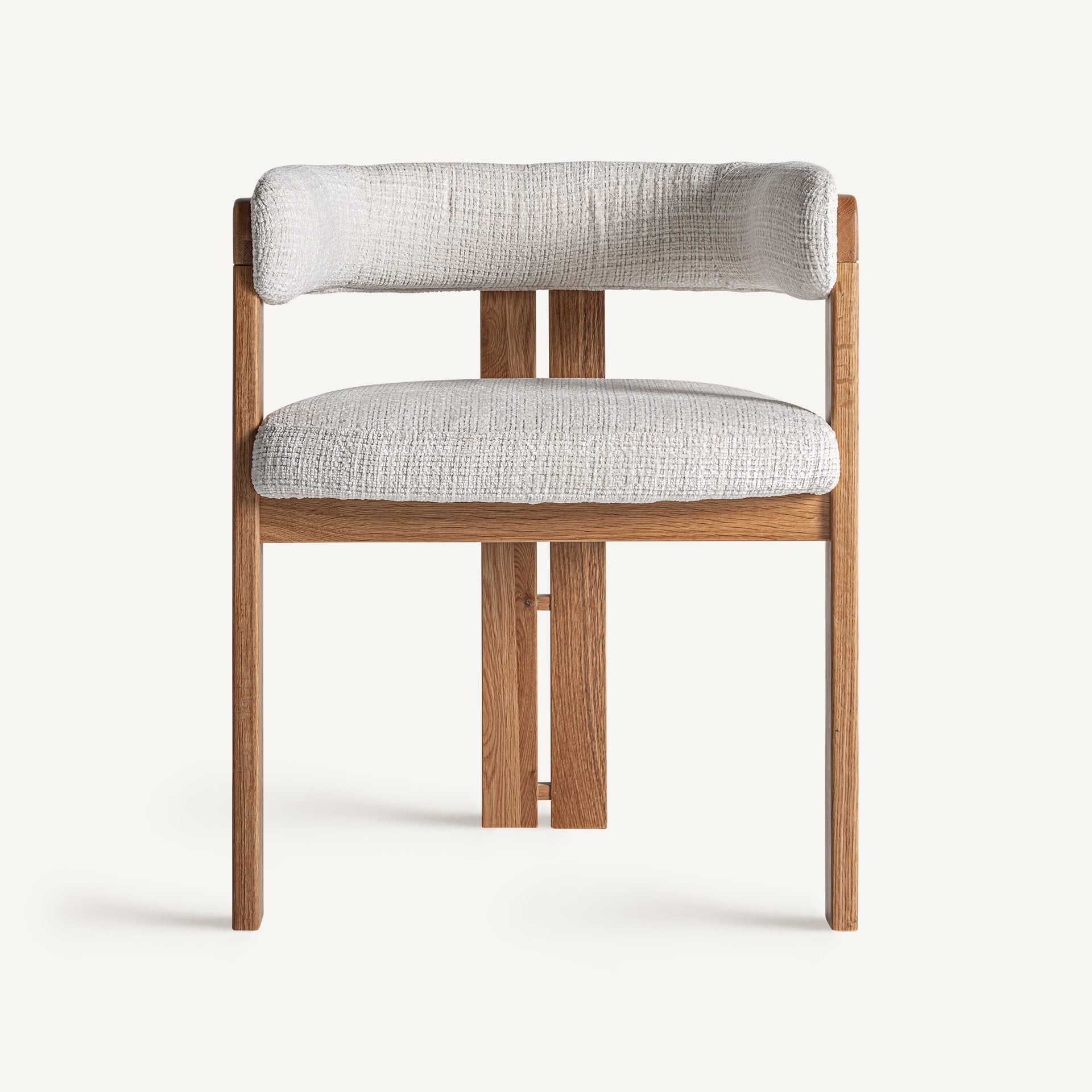 Bambua Sedzere sedia da pranzo in rovere bouclé