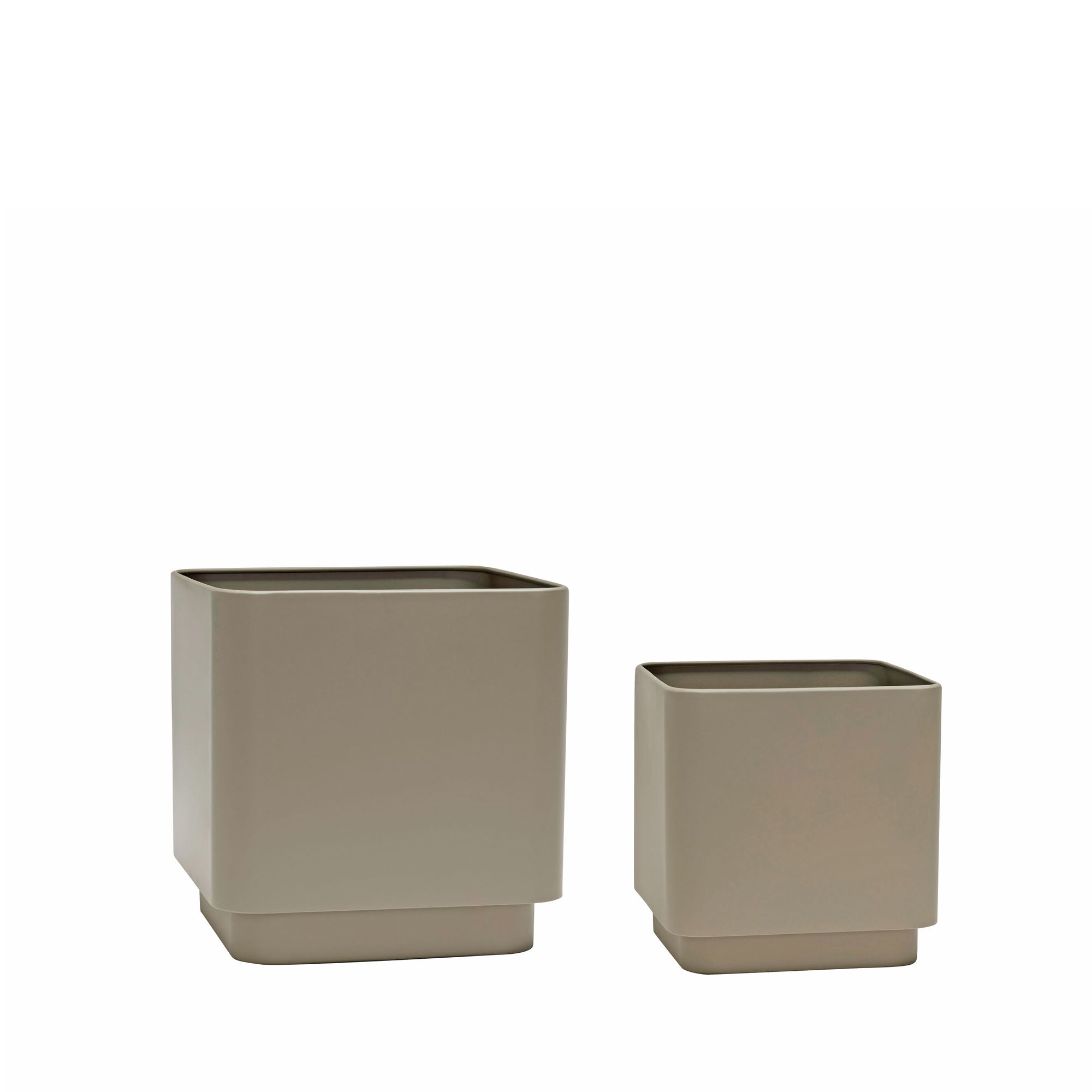 Bambua Cube vasi marroni set 2 pezzi