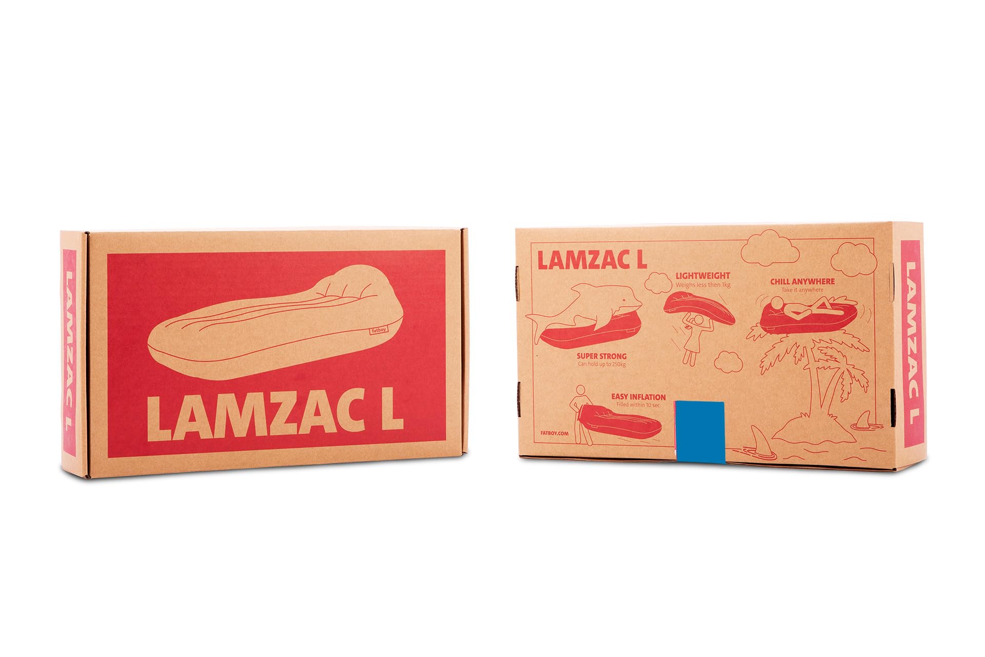 Fatboy Lamzac L divano gonfiabile blu scuro singolo