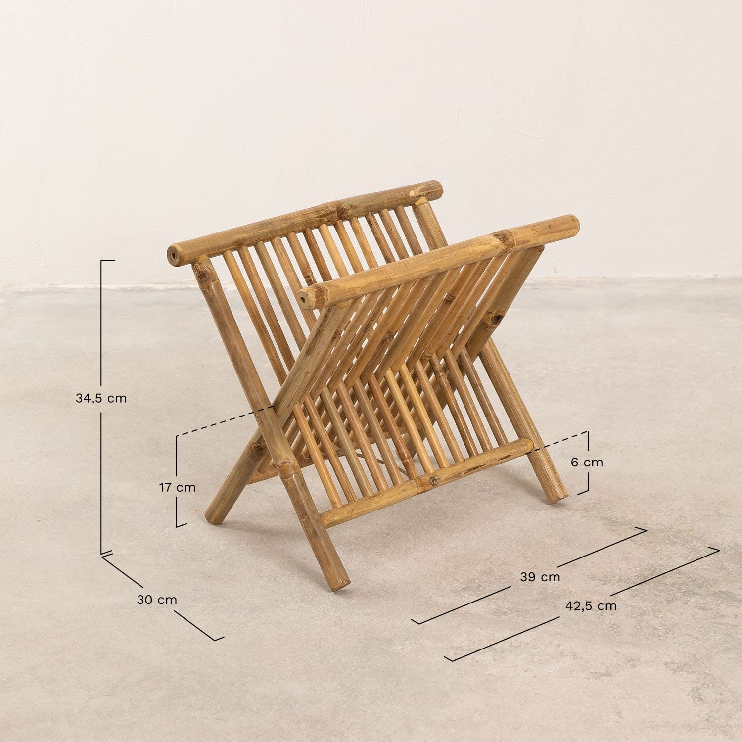 Sklum Lulu Portariviste Bambù Naturale 42,5 cm