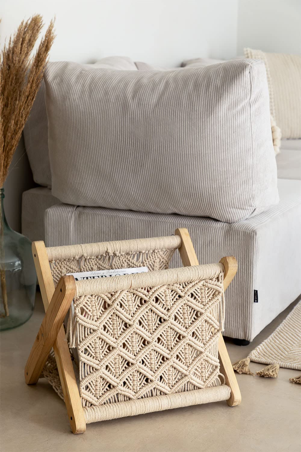 Sklum Krifrek portariviste macramè beige crema