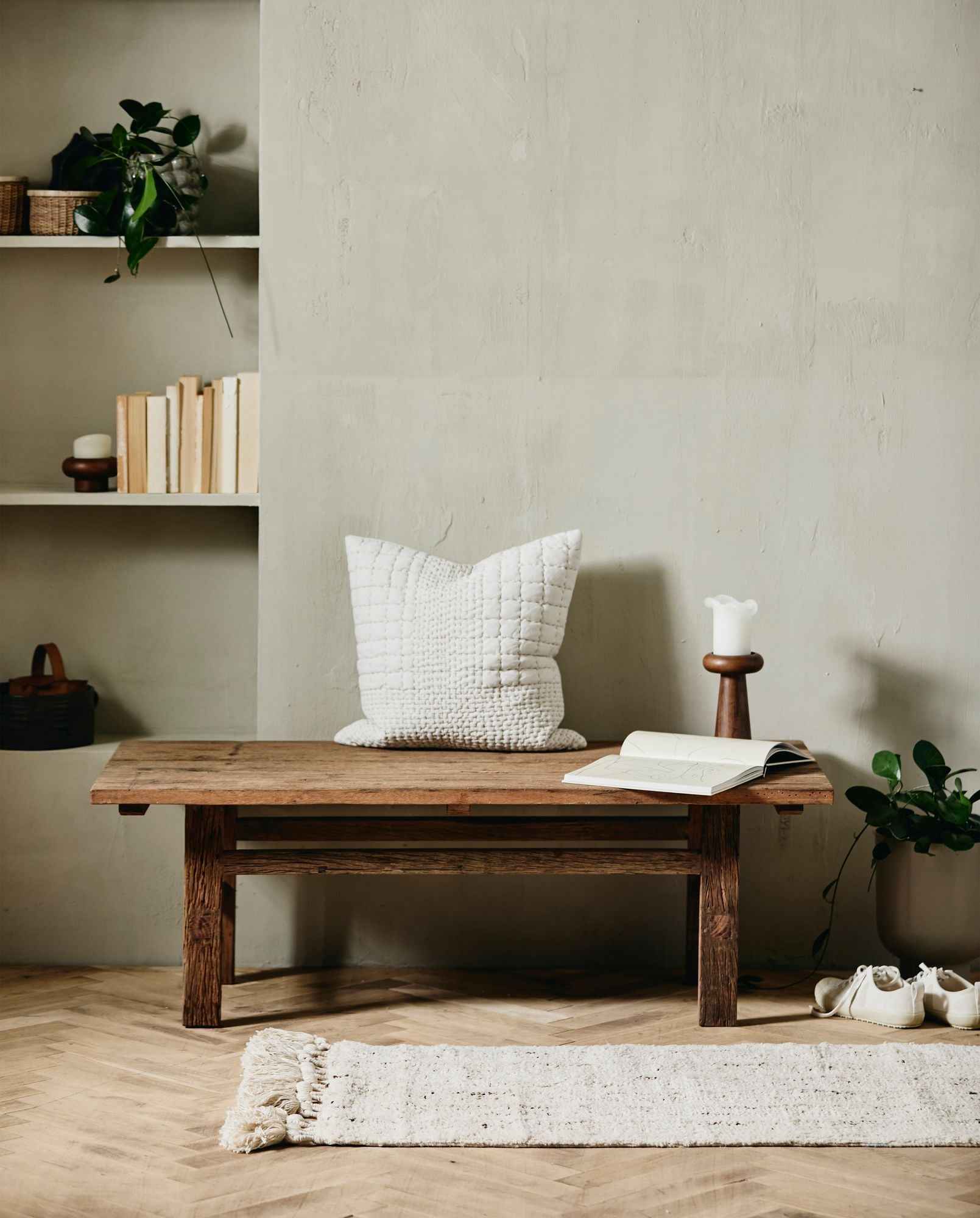 Bambua Dalia tappeto cotone nature 65x160