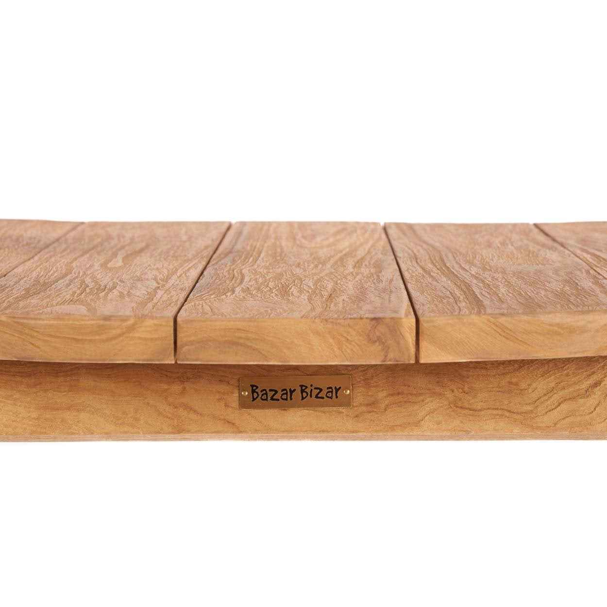 Bambua Nihi Sumba Sedia da Pranzo in Teak da Esterno