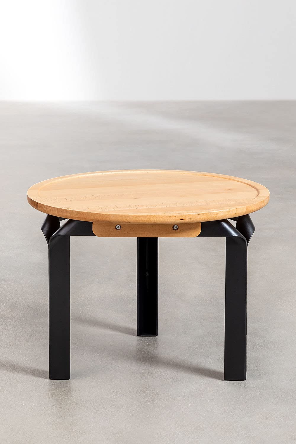Sklum Almuh tavolo basso rotondo nero Ø68 cm