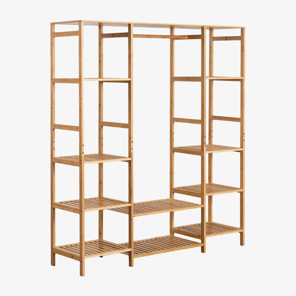 Sklum Krauford armadio aperto 155 cm in bambù