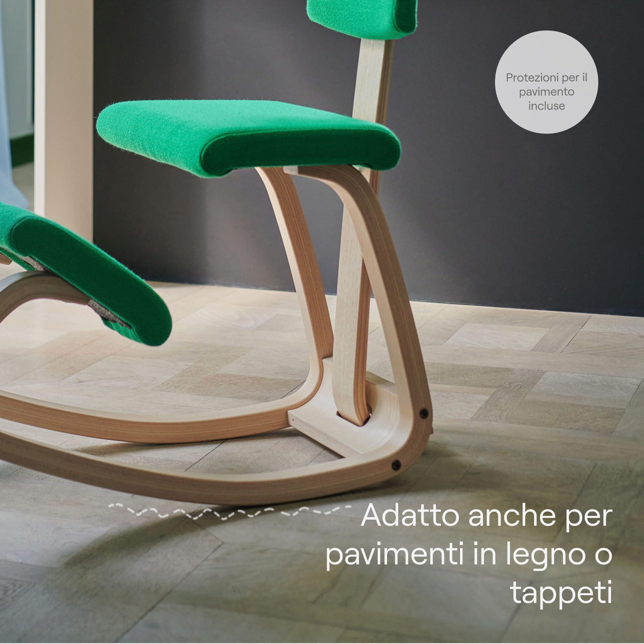 Varier Variable Plus sedia ergonomica rossa