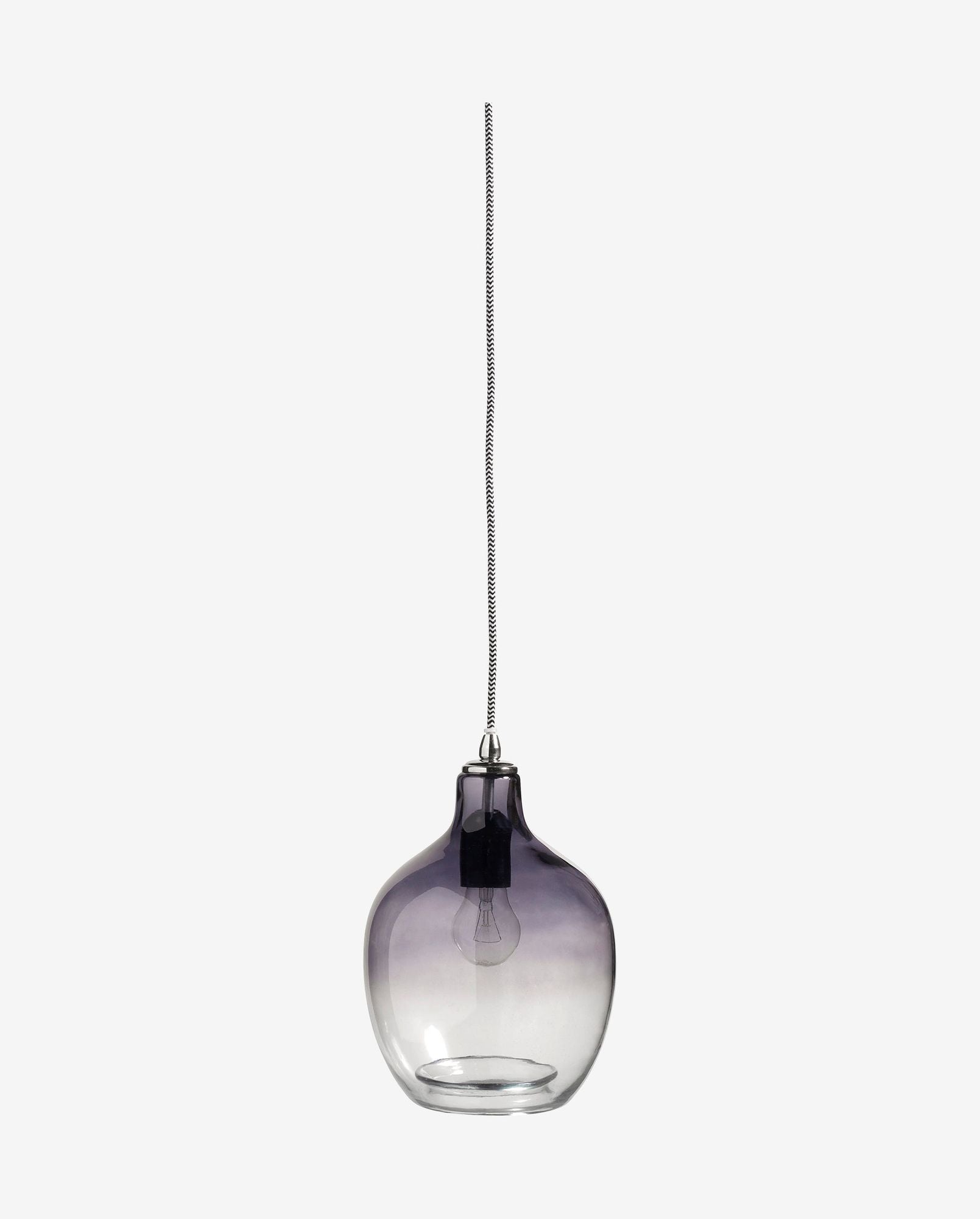 Bambua Bubble lampada in vetro fumo