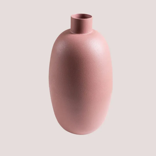 Sklum Aika Vaso in Ferro Rosa 23,5 cm