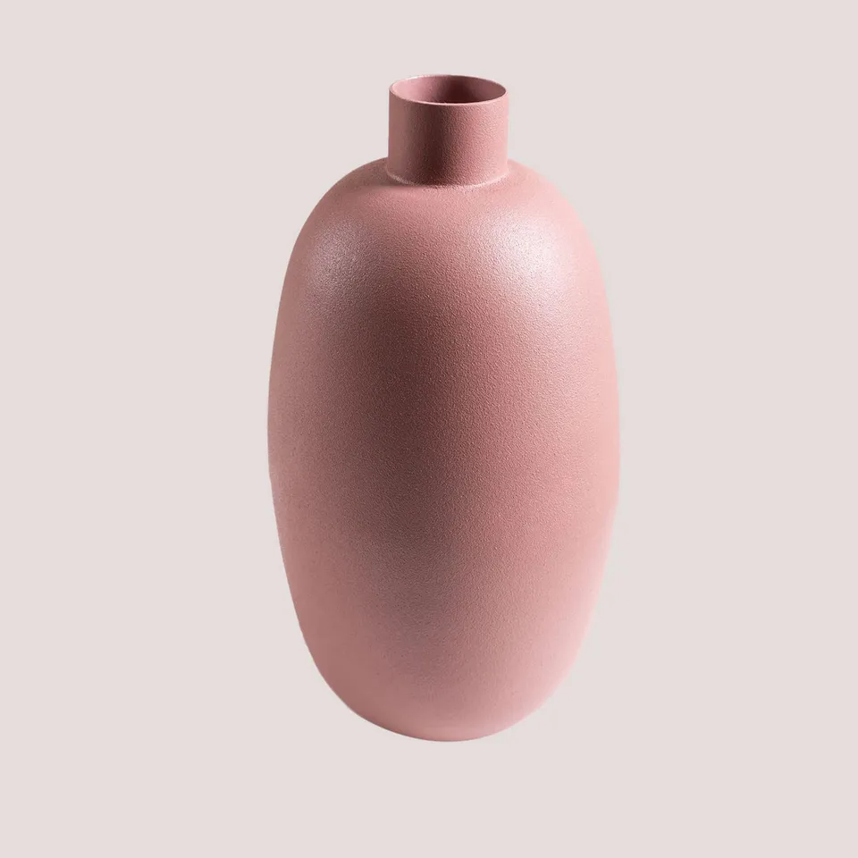 Sklum Aika Vaso in Ferro Rosa 23,5 cm