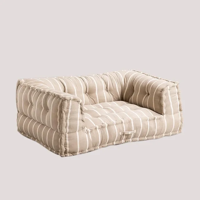 Sklum Dhel Boho divano modulare in cotone Moka