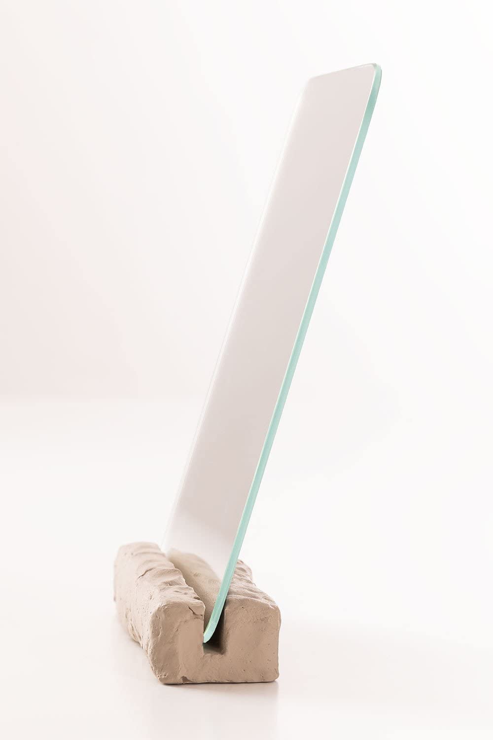 Sklum Lester specchio da tavolo cemento crema