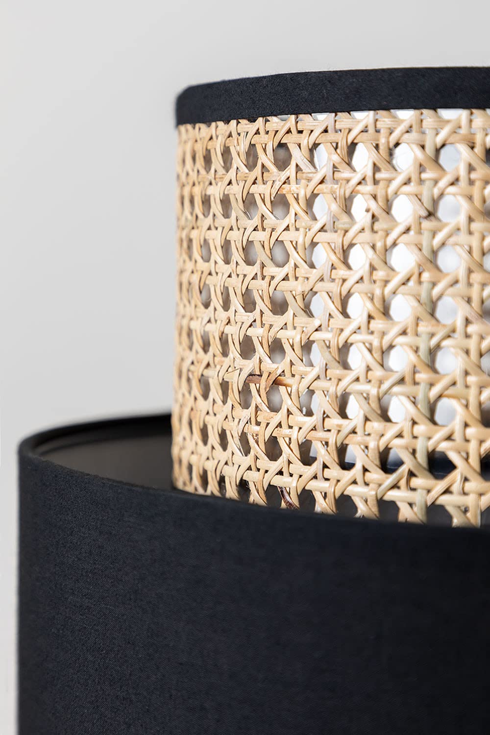 Sklum Satu plafoniera rattan nera Ø40 cm