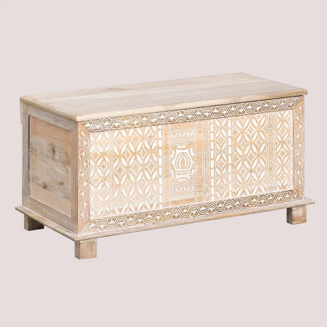 Sklum Kirio baule legno mango naturale 95 cm
