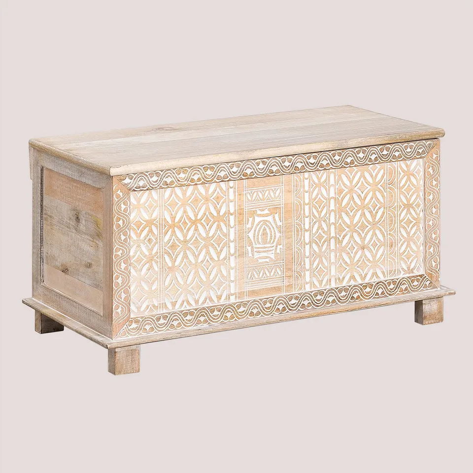 Sklum Kirio baule legno mango naturale 95 cm