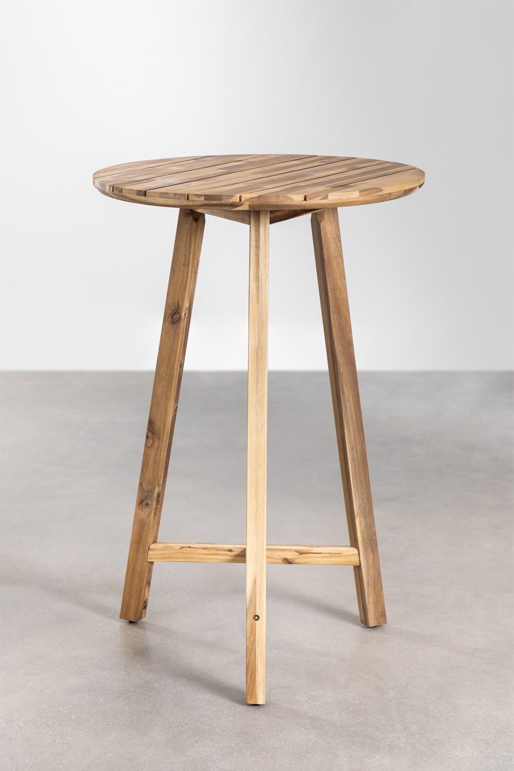 Sklum Imelda Ø70 cm Tavolo Alto Giardino Acacia Marrone