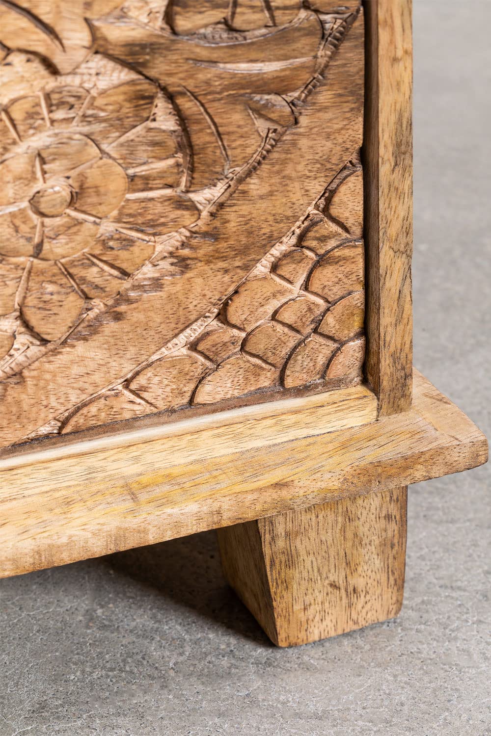 Sklum Wiluna comodino 2 cassetti legno mango