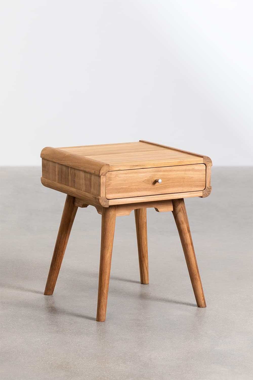 Sklum Menfis Comodino in Teak Naturale 45 cm