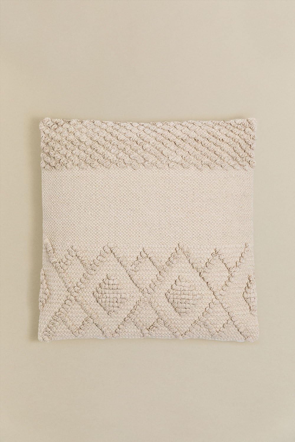 Sklum Gubby cuscino quadrato cotone 50x50 beige lino