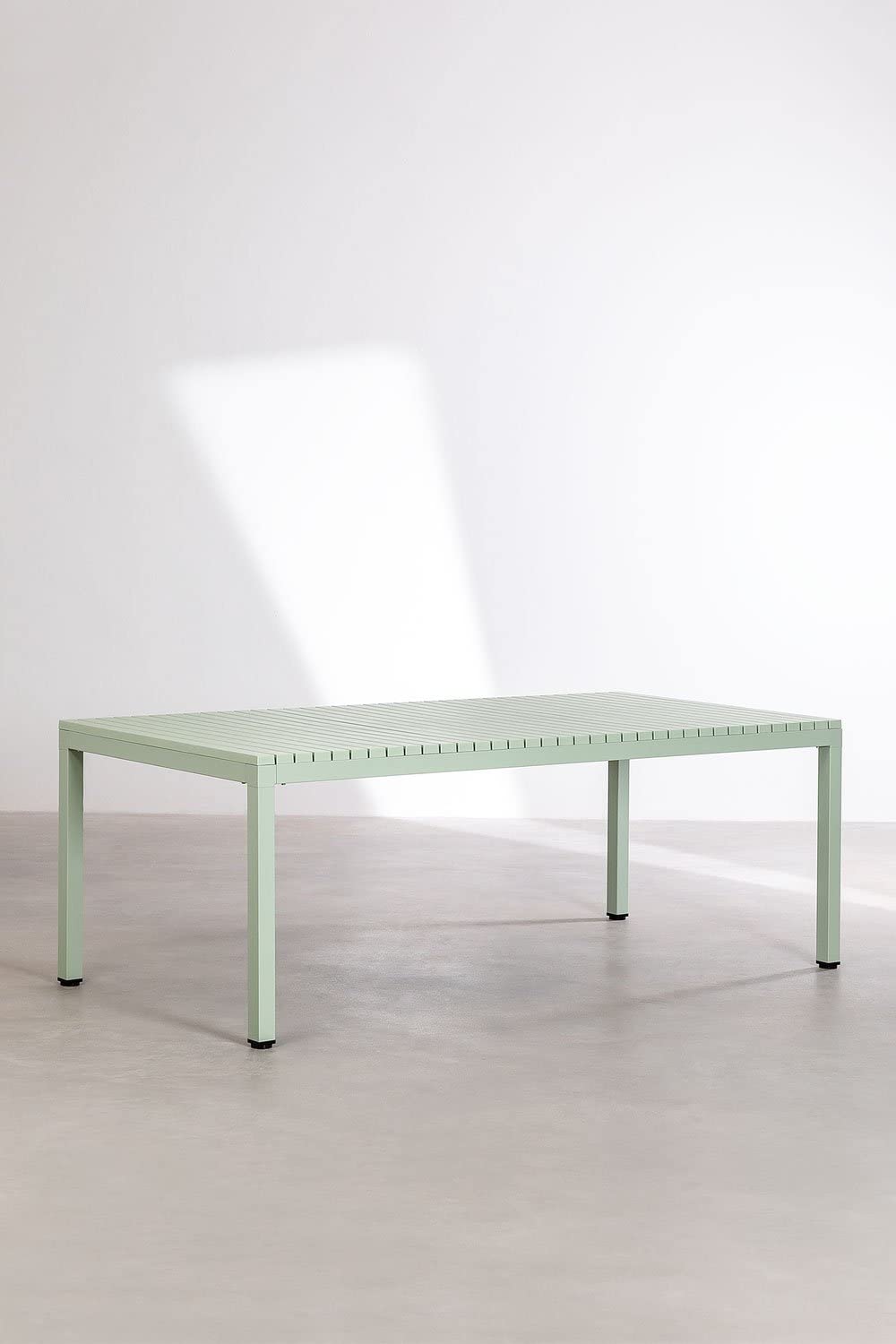 Sklum Marti tavolo da giardino alluminio 210x100 celadon