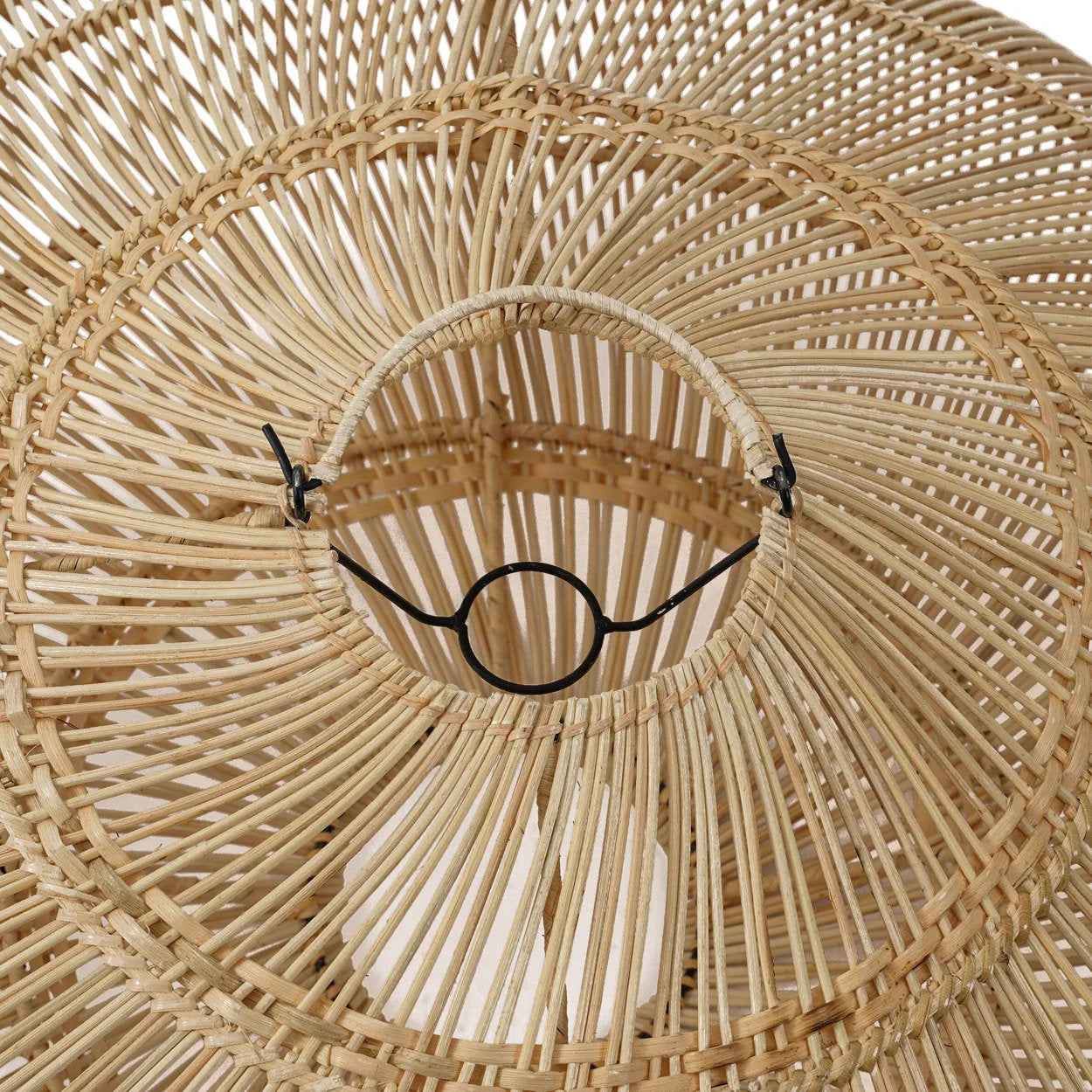 Bambua Macaron lampadario sospensione rattan M