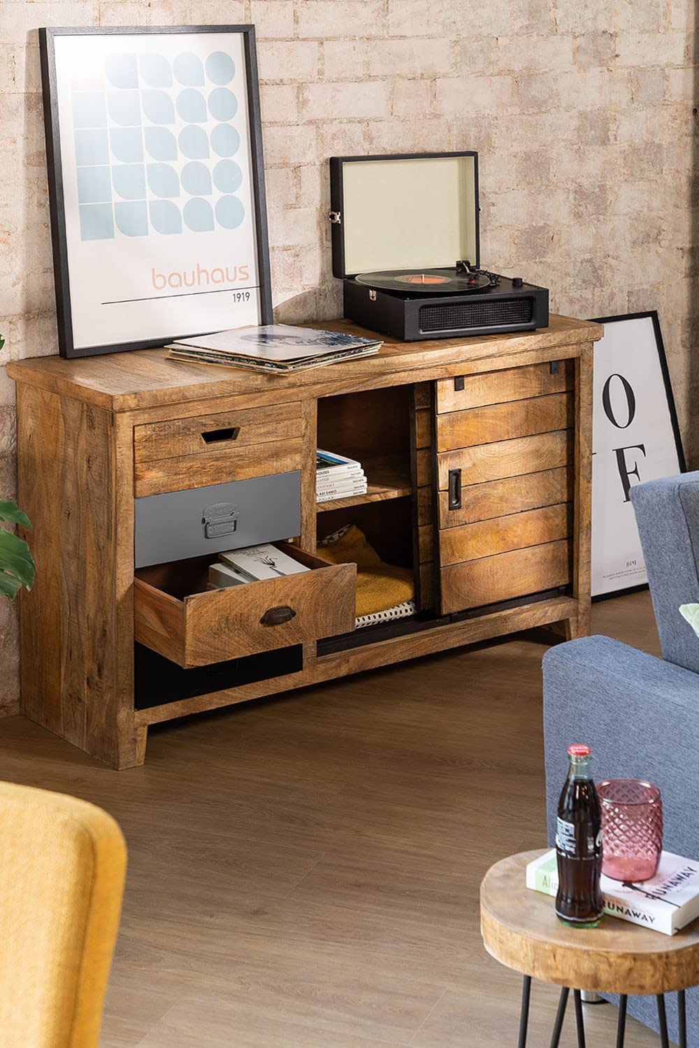 Sklum Ahdri credenza legno riciclato 130,5 cm