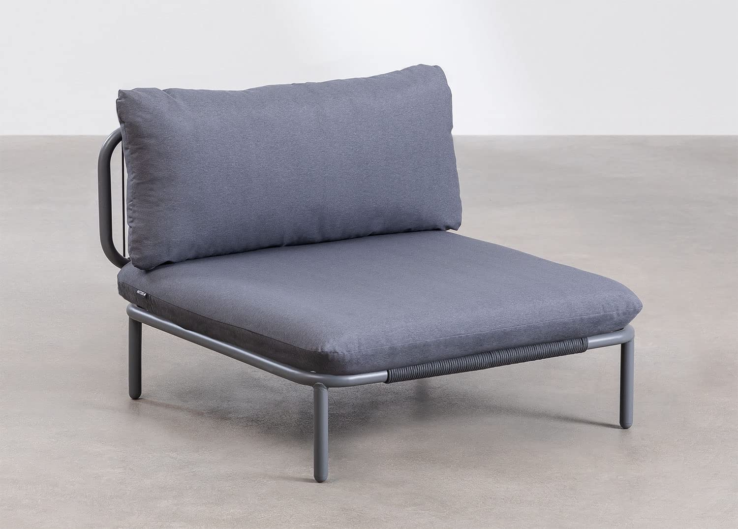 Sklum Roubly Style divano angolare giardino 4 pezzi + pouf