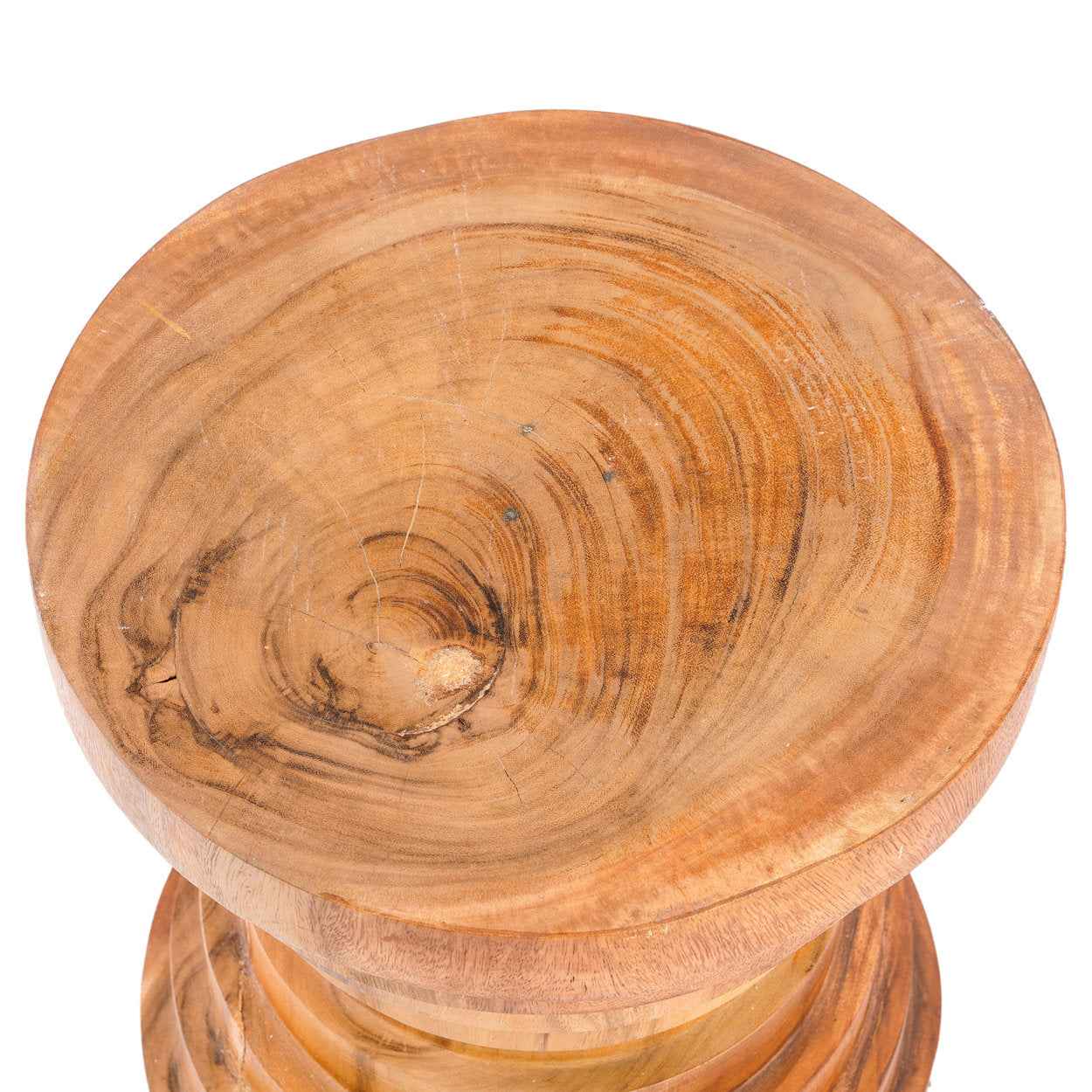 Bambua Mazu sgabello natural legno suar