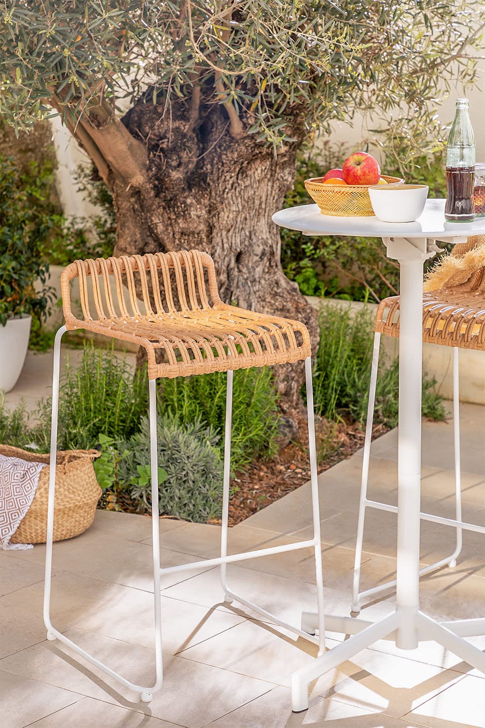 Sklum Aroa Set 4 Sgabelli da Giardino Alti 75 cm