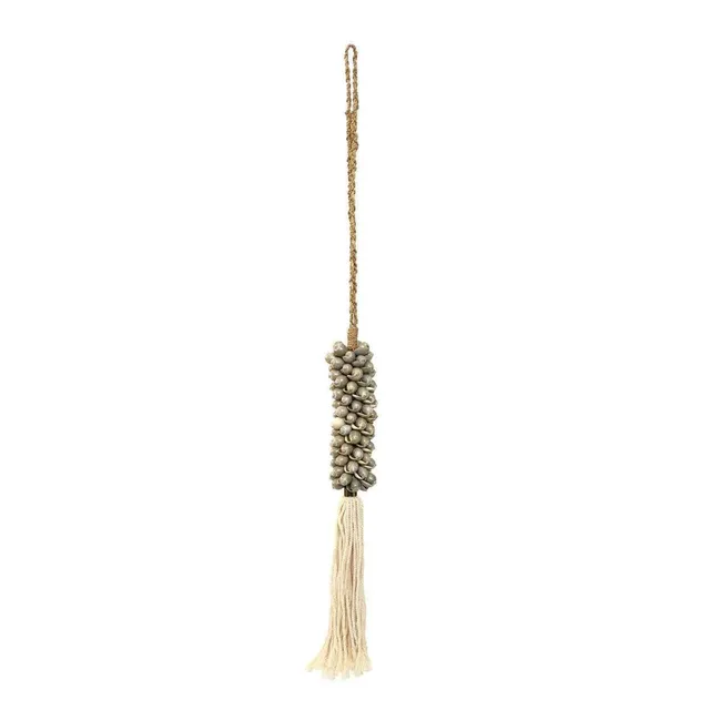 Bambua Shell Tassel nappa conchiglie grigia