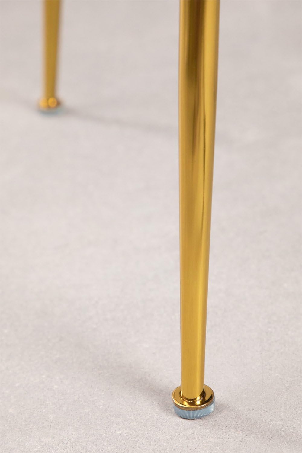 Sklum Markina sedia da pranzo velluto gambe oro vintage