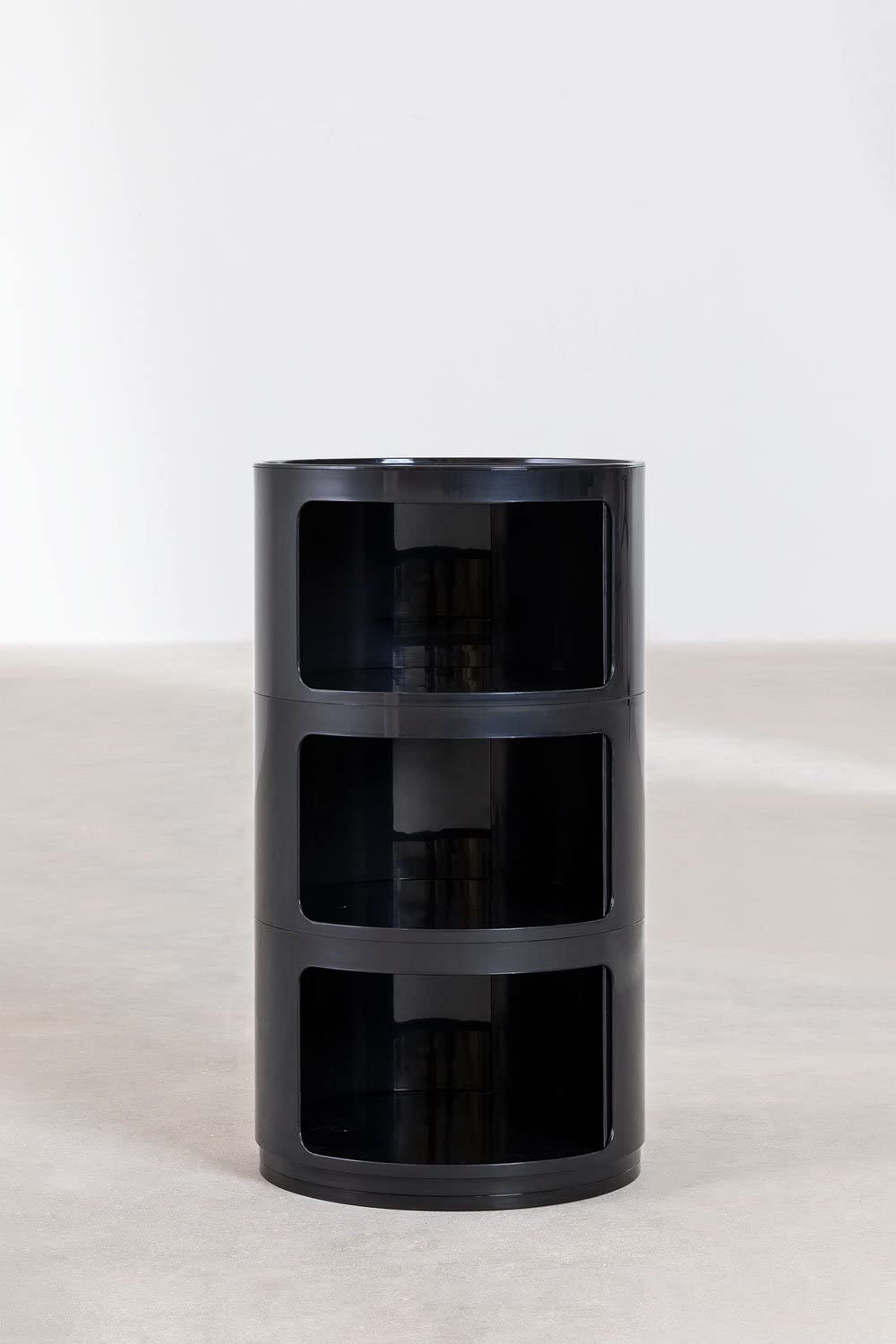 Sklum Babel comodino tondo nero Ø32 cm