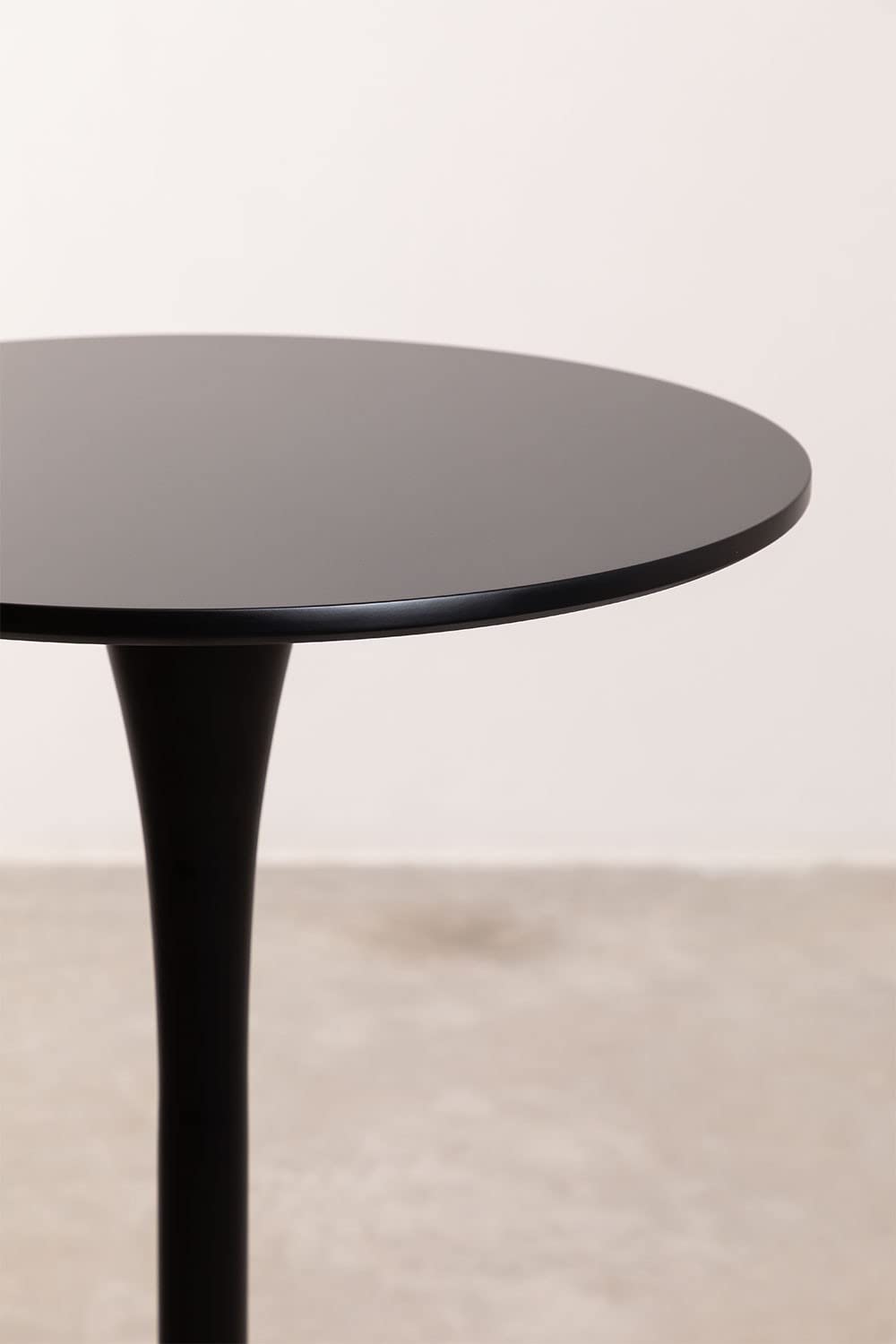 Sklum Ivet Style tavolo alto rotondo Ø60 cm nero