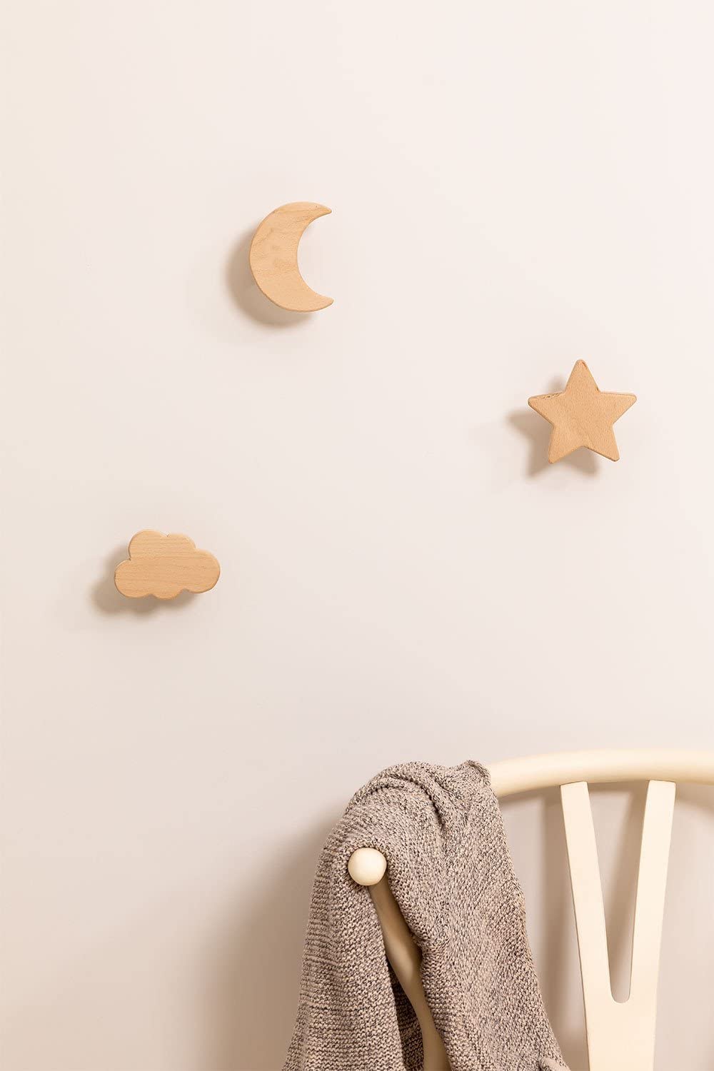 Sklum Eskay Kids appendiabiti parete legno 3 ganci