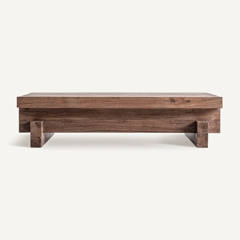 Bambua Brutalist tavolino caffè legno sal 150 cm