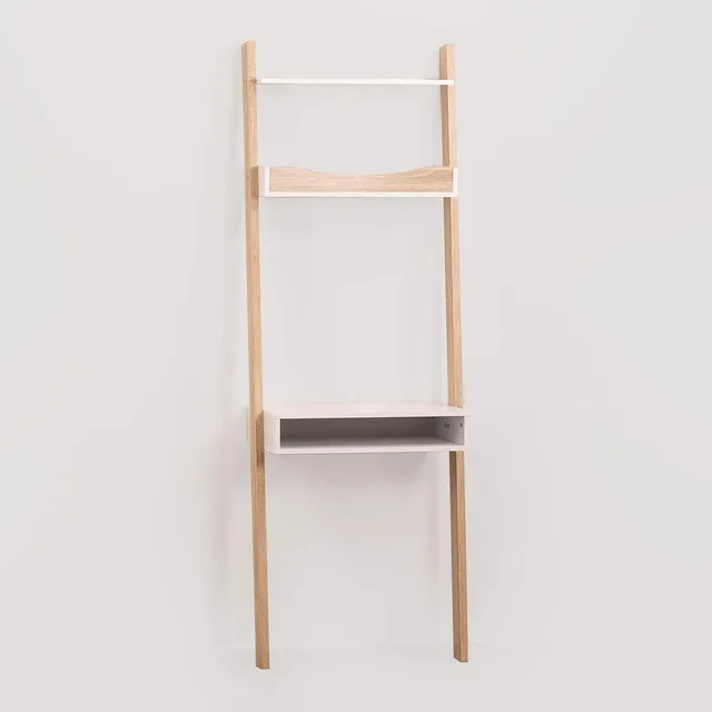 Sklum Zina scrivania ripiano legno pino bianco naturale