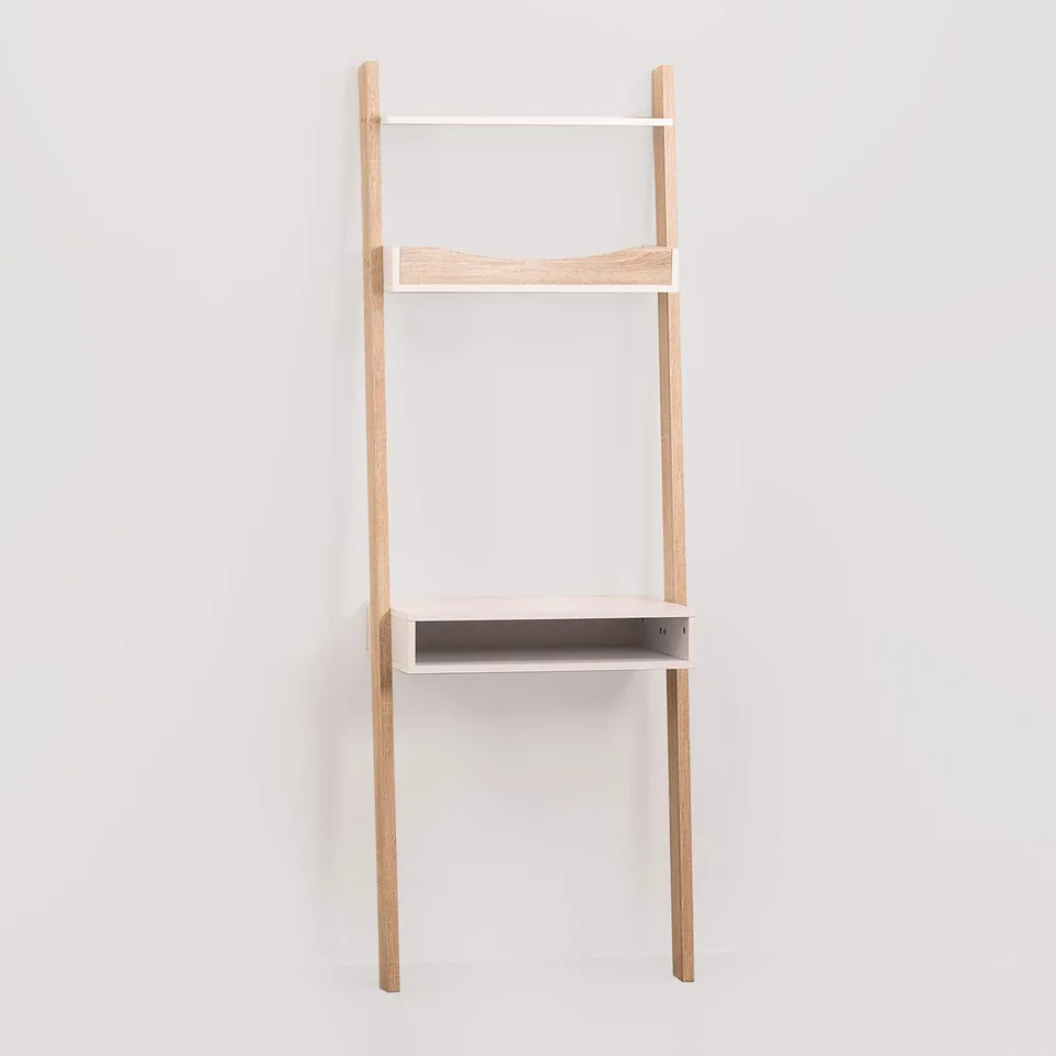Sklum Zina scrivania ripiano legno pino bianco naturale