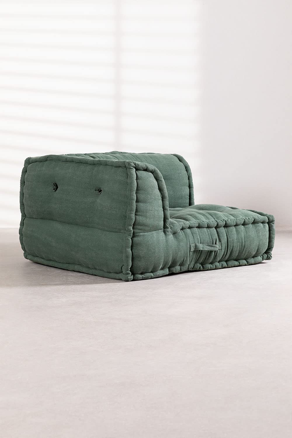 Sklum Dhel pouf divano verde eter cotone