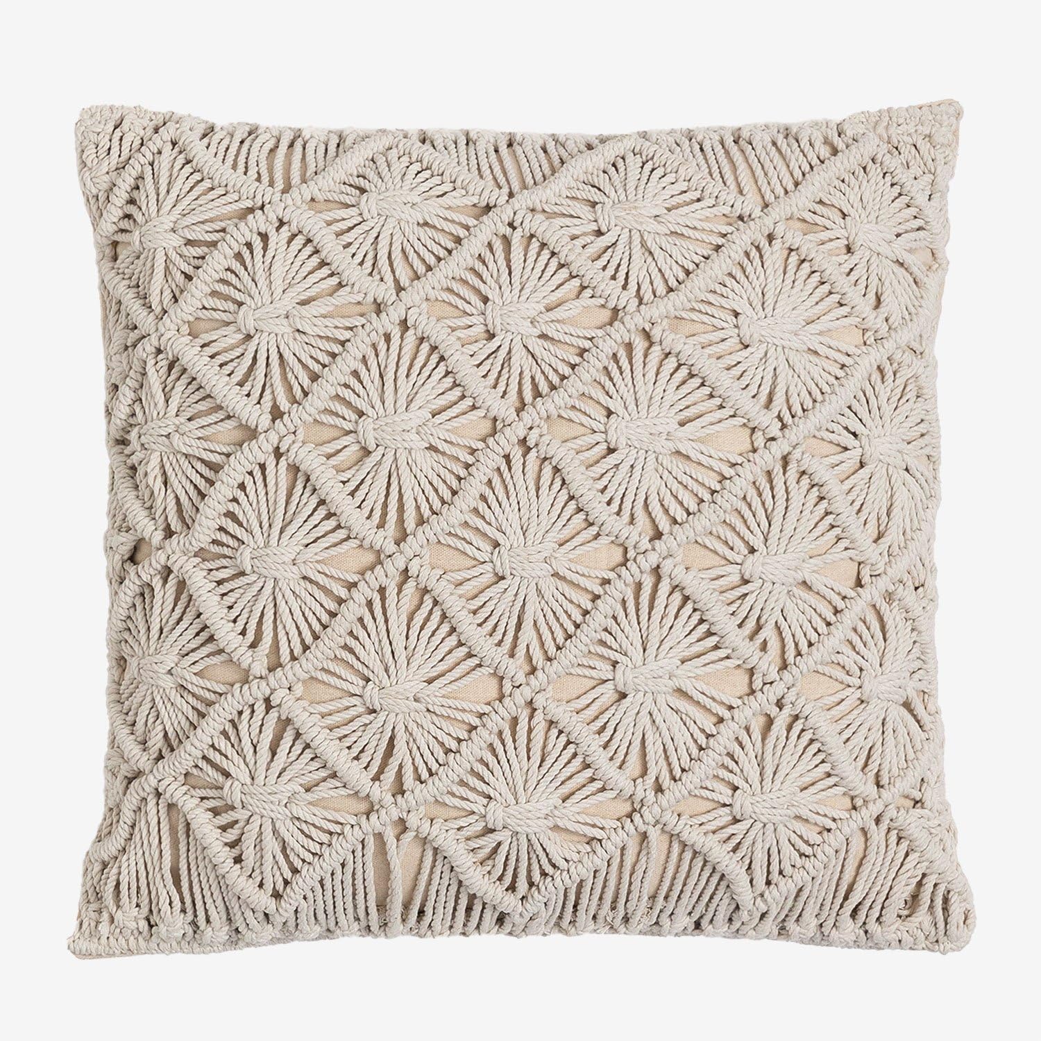 Sklum Senena cuscino quadrato macramè 45x45 cm boho