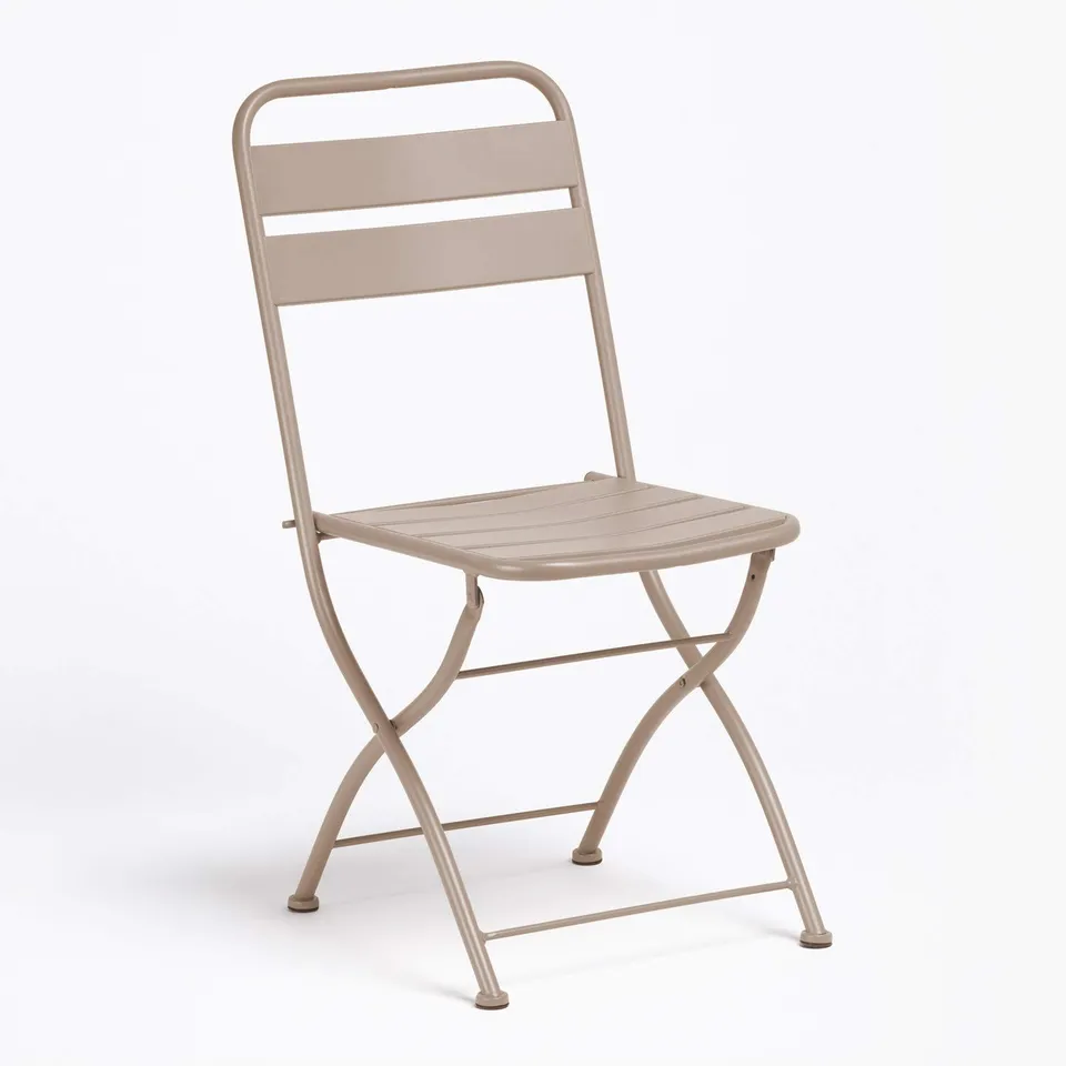 Sklum Janti sedia pieghevole da giardino beige in acciaio