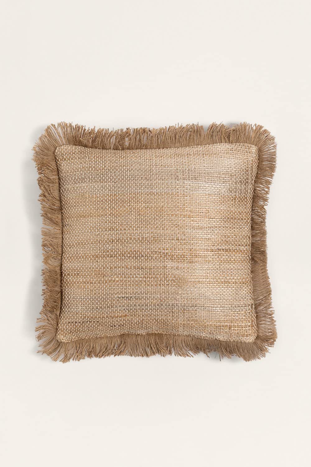 Sklum Freitas cuscino quadrato juta 40x40 cm con frange