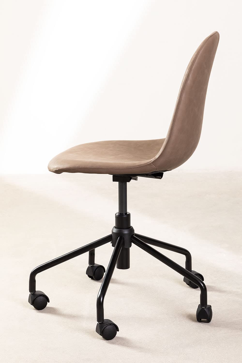 Sklum Glamm sedia da scrivania similpelle con ruote