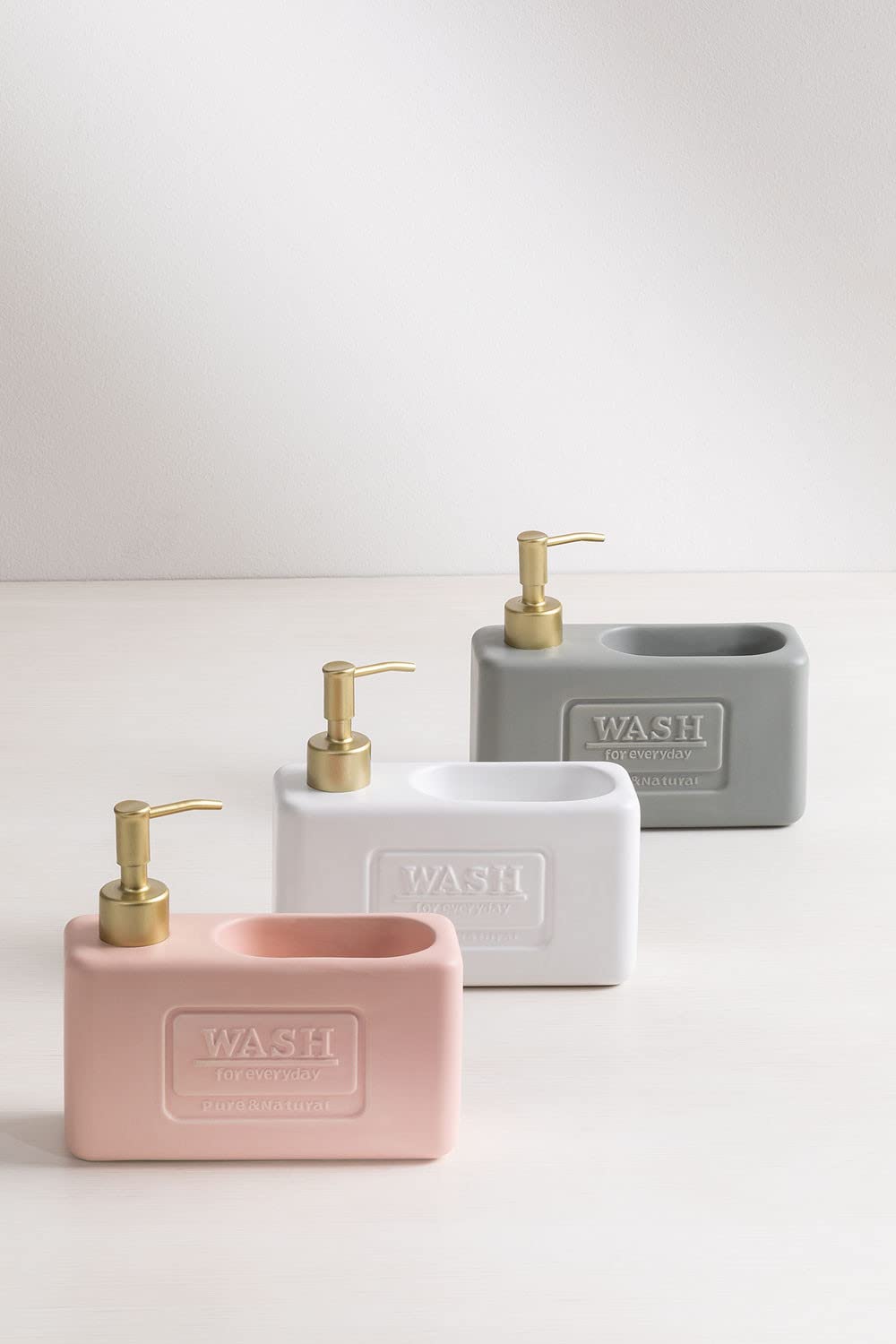 Sklum Yaddiel Gold dispenser sapone ceramica